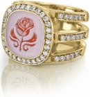 Siegelring Diamant diamond rings Gelgold Rose