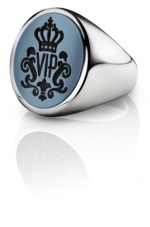 Siegelring signet rings Oval Silber  hellblau schwarz