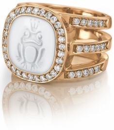 Siegelring Diamat diamond rings Roségold Froschkönig